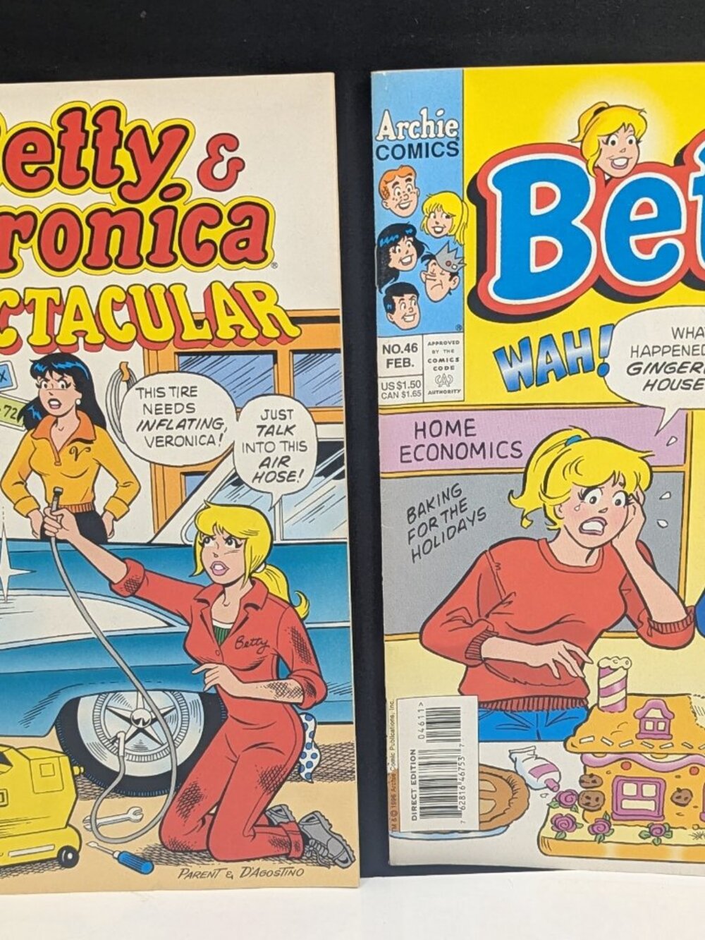 Lot of 2:  BETTY #46 1996 Predicts Future Schooling in 2021 Direct Edition